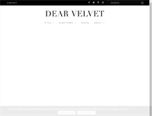 Tablet Screenshot of dearvelvet.com